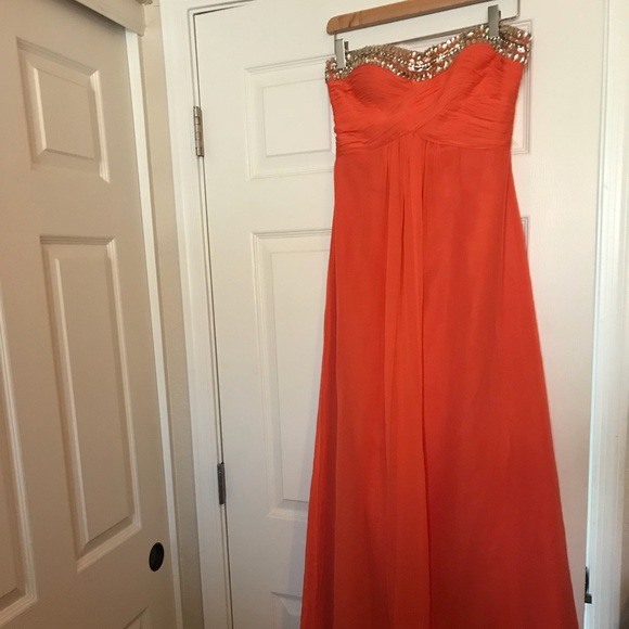 Orange prom dress 4 - Picture 1 of 4